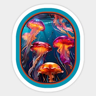 Jellyfish design Sticker